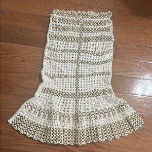 Herve Leger Metallic Skirt NEVER WORN
